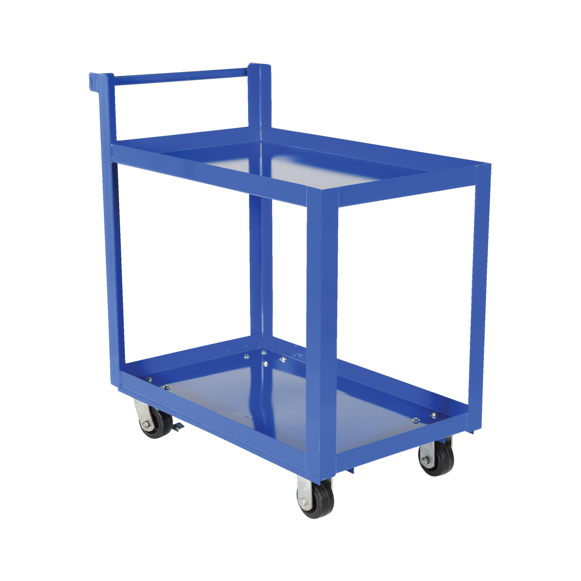 Vestil Steel Service Cart - 2 Shelves, 1000-Lb. Capacity, Model# SCS2-2236